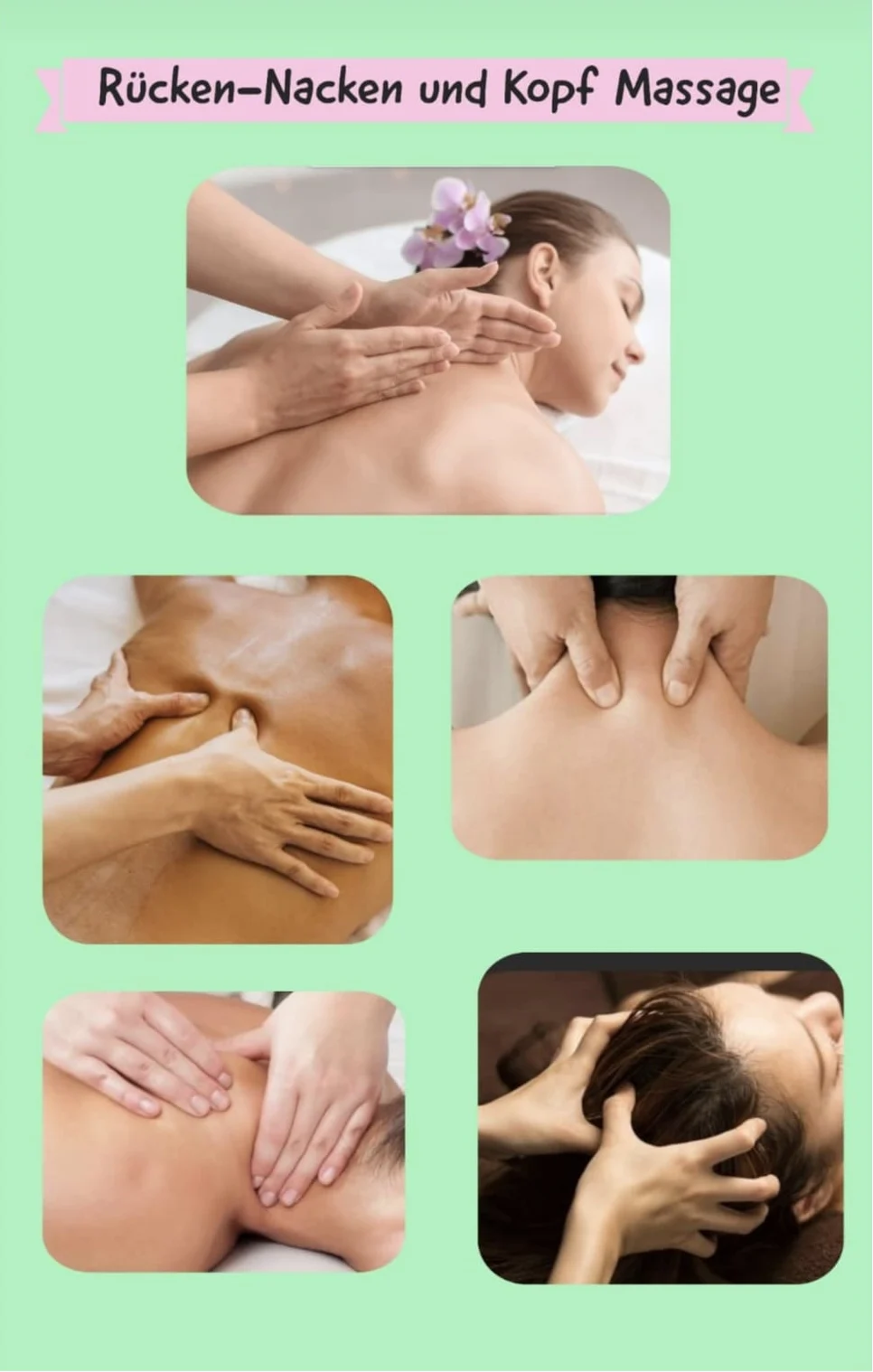 Rücken-Nacken-Kopf Massage